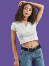 Load image into Gallery viewer, Lace Up Baby Tee Two-Pack
